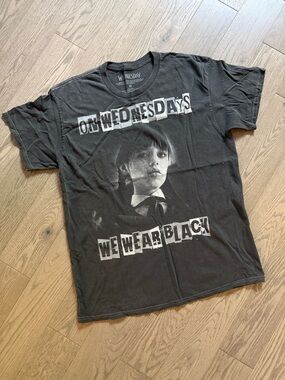Wednesday Addams Black Graphic Tee - We Wear Black